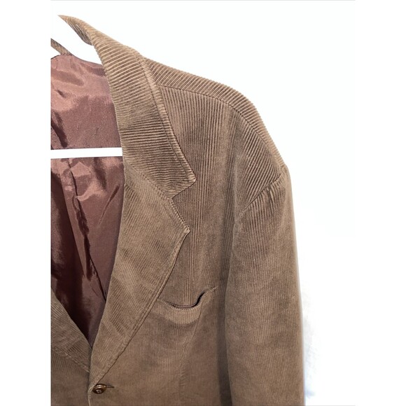 Beallpark Men’s Corduroy Jacket Size 46R Brown Hunting Outdoors Elbow Patches - Picture 4 of 12